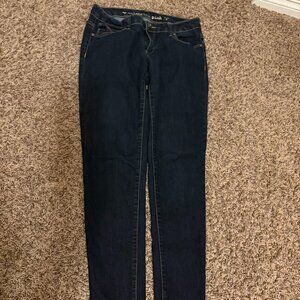 Celebrity Pink Skinny Jeans 5 Dark Blue Denim Zip Fly Pockets Casual Classic